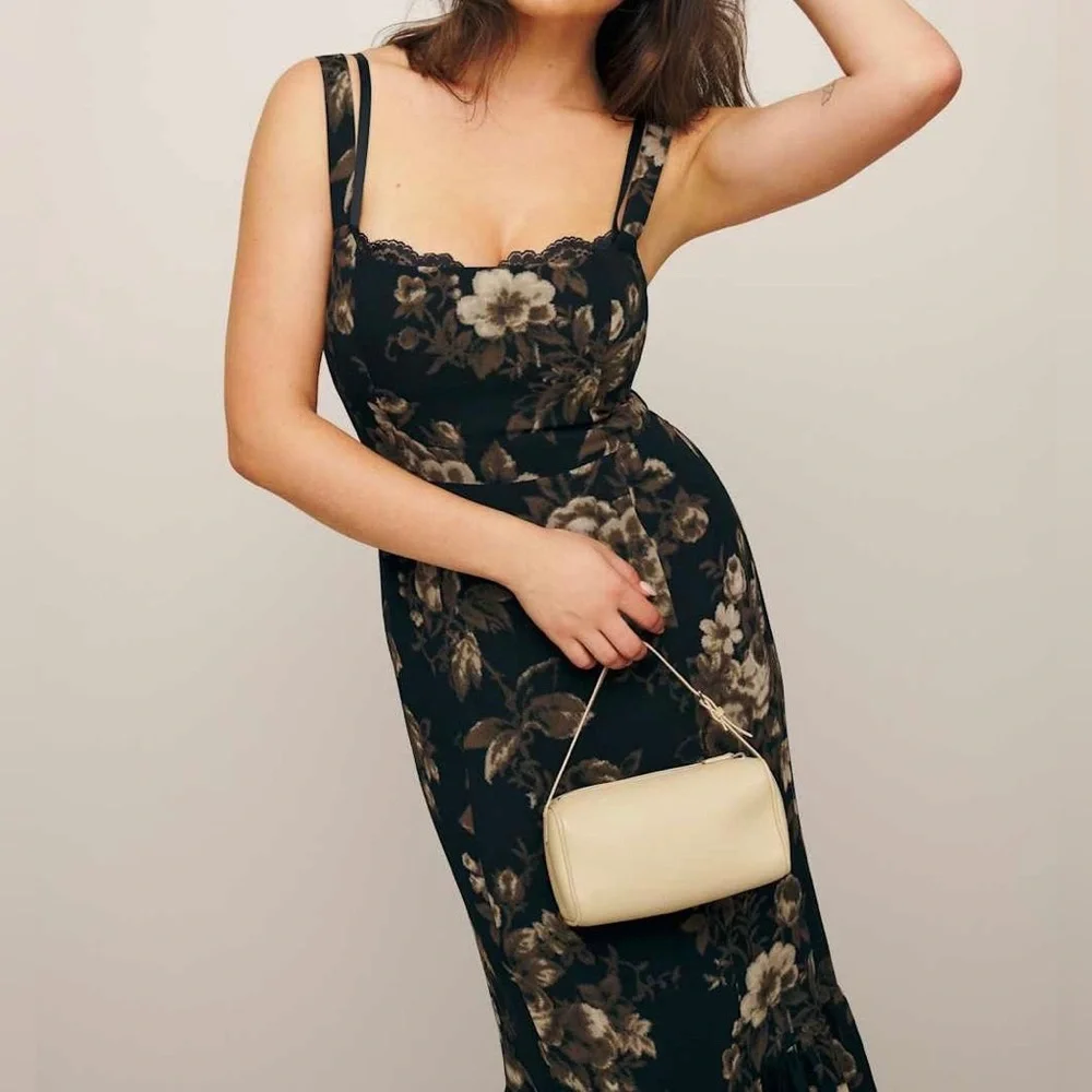 Reformation Irisa Maxi Sleveless Dress in Grand Dame size 14 - Picture 3 of 11